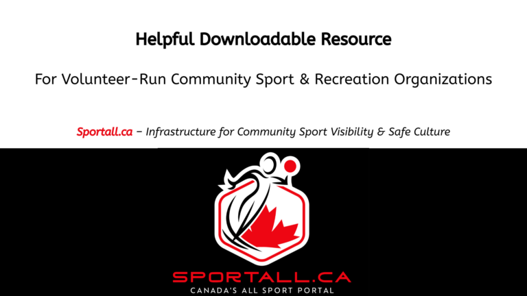 Free Resource for Community Sport Organizations