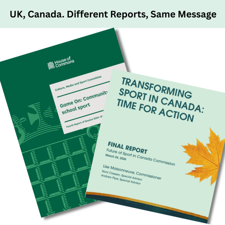 What the UK “Game On” Report Means for Community Sport in Canada