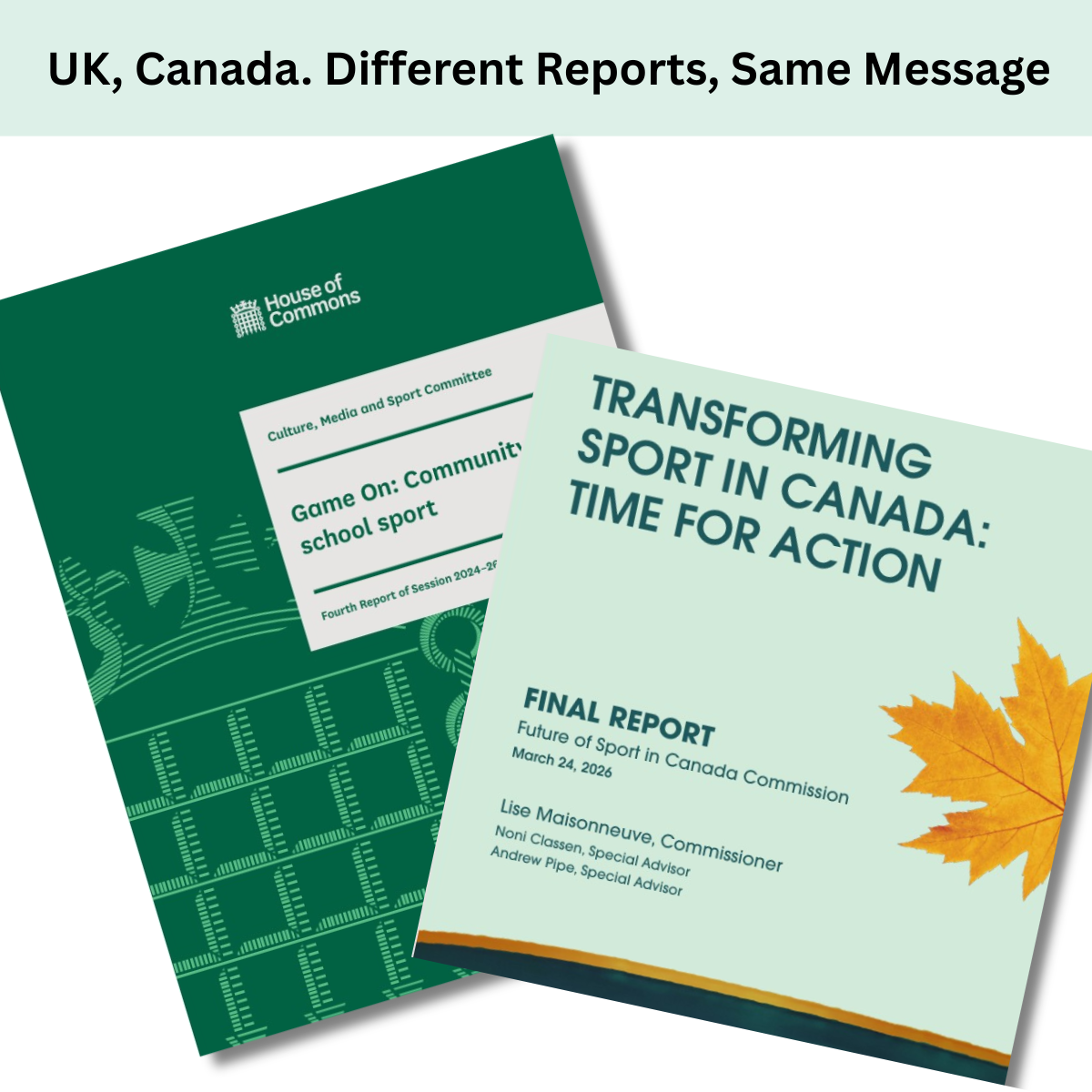 Reports on Canadian sports initiatives